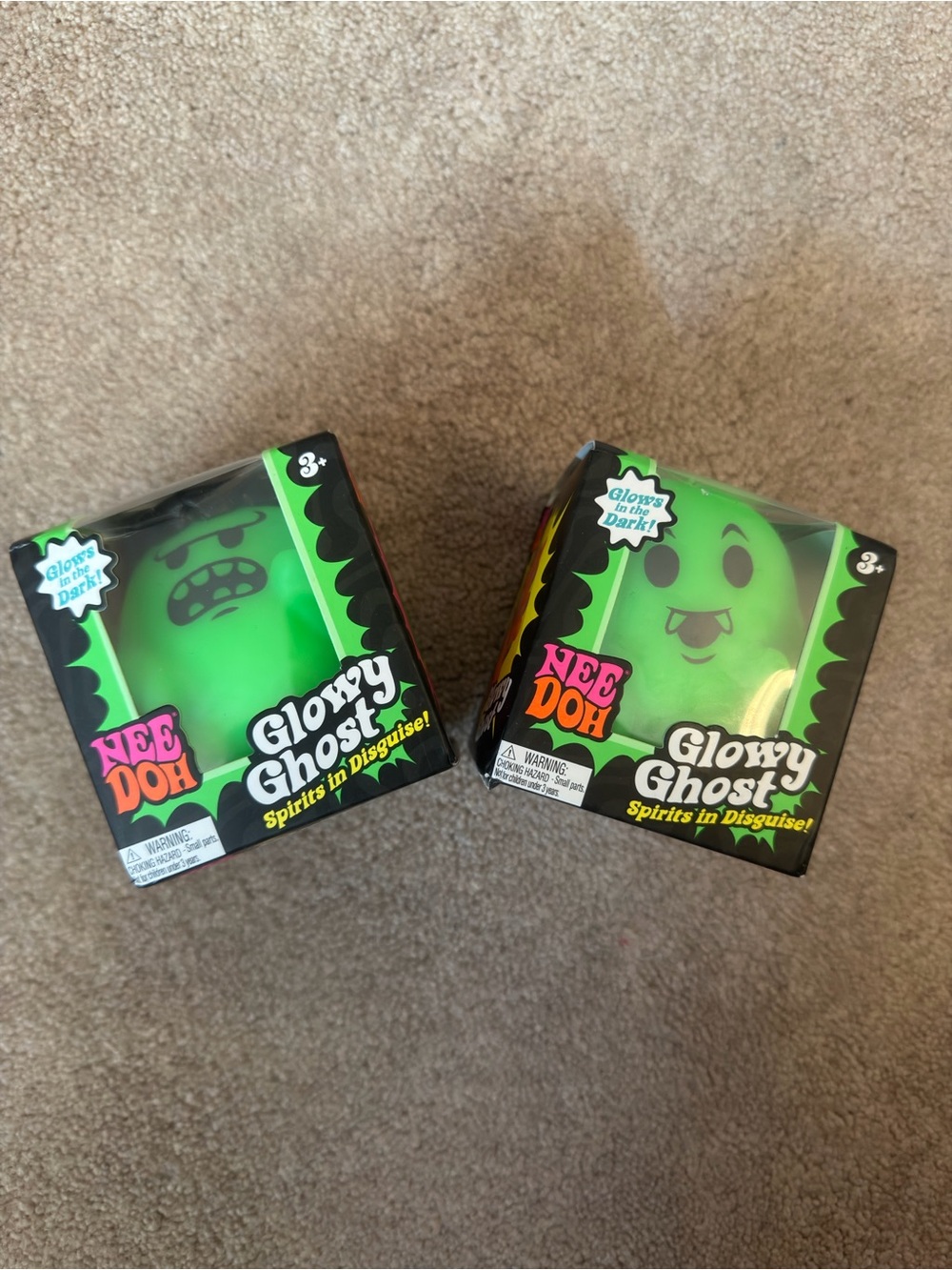 NeeDoh Glowy Ghost Kids Toy - Green